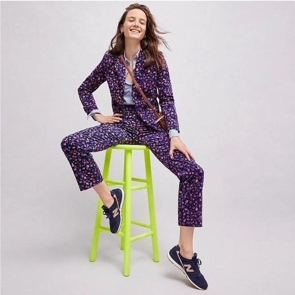 J. Crew Kickout Corded Pant in Dotted Floral - Picture 1 of 11
